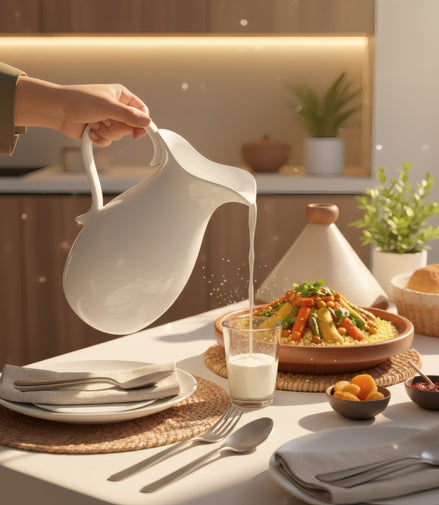 Pack de 2 Grandes carafes en porcelaine