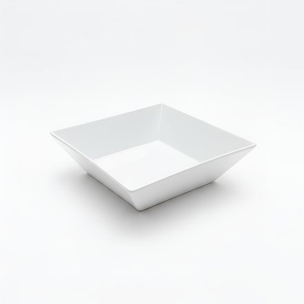 Pack x2 Grands saladiers carrés en porcelaine