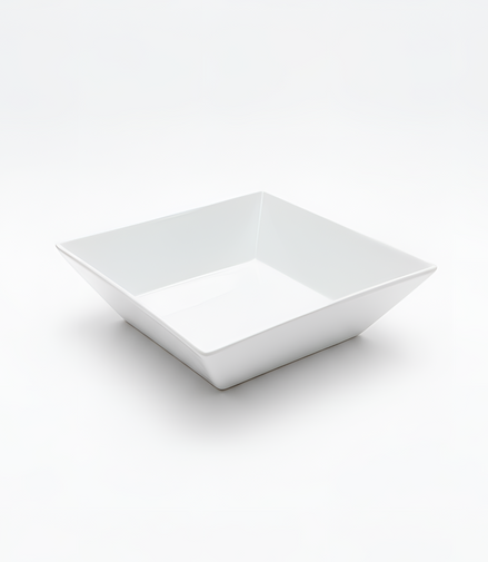 Pack x2 Grands saladiers carrés en porcelaine