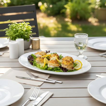 Pack x2 Grands Plats Ovales en Porcelaine